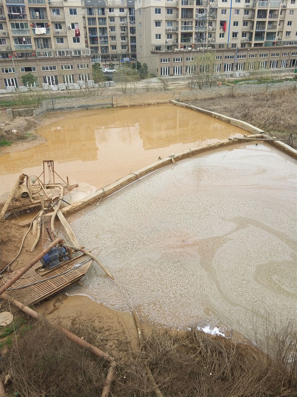 塔城沉淀池淤泥清理-厂区废水池淤泥清淤